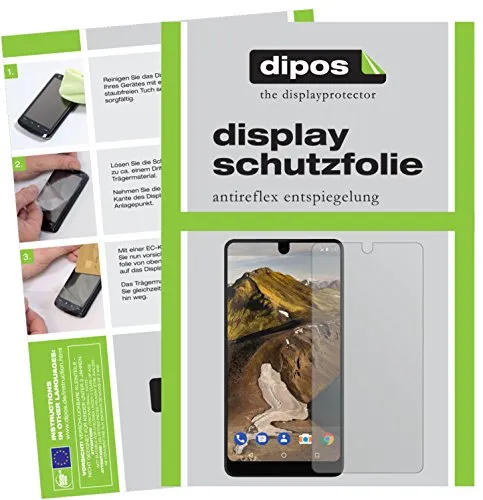 dipos I 2X Schutzfolie matt kompatibel mit Essential Phone Folie Displayschutzfolie