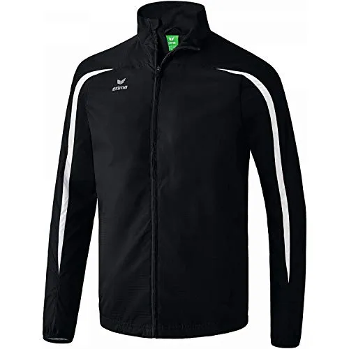 Erima Herren Atletik Laufjacke 3XL EU - Schwarz/Weiß - Sportjacken mit wind- und wasserabweisendem Obermaterial, ideal für optimales Körperklima und hohen Tragekomfort beim Laufen.