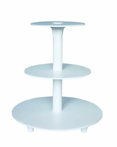 Hochzeitstortenständer 3 Etagen Etagere - Eleganter Tortenständer für Hochzeiten, mit 3 Etagen für eine beeindruckende Präsentation Ihrer Torten und Desserts.