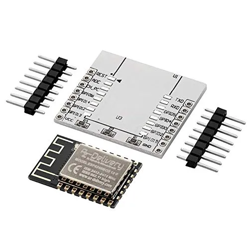 AZDelivery ESP8266 ESP-12F verbesserte Version zu ESP-12E WLAN WiFi Modul mit Adapter Board kompatibel mit Arduino inklusive E-Book!