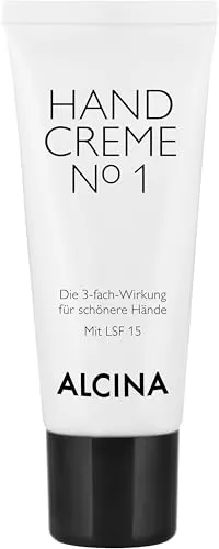 ALCINA Handcreme N°1-1 x 20 ml - Pflegt und glättet geschädigte Haut - Schützt vor Lichtschäden, Altersflecken & Trockenheit - Mit Lichtschutzfaktor 15 - Für samtweiche Hände