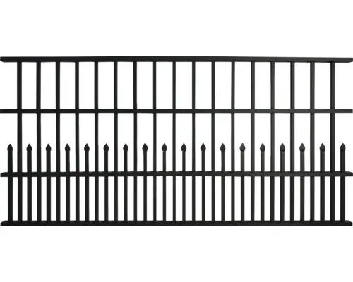 Zaunfeld Bremen 201 x 100 cm anthrazit - Gartenzäune aus robustem Metall, elegantes anthrazitfarbenes Design für moderne Gärten und optimale Sicherheit.