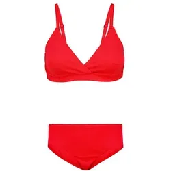 Aquarti Bustier-Bikini Aquarti Mädchen Bikini Set Bustier Bikinislip Zweiteiliger Badeanzug rot 158