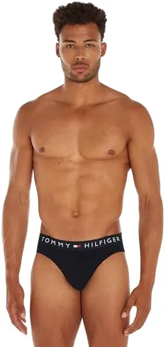 Tommy Hilfiger TH-3P BRIEF Herrenunterhosen, Gr. L - Herrenunterhosen in Größe L, 3xdesert sky, aus 95% Baumwolle und 5% Elasthan, mit elastischem Bund und kontrastfarbenen Details für optimalen Tragekomfort.