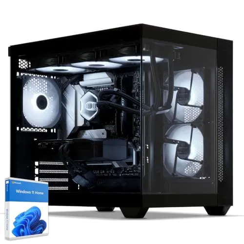 Sedatech Gaming PC mit RTX 5070 und Ryzen 7 5700X - Hochleistungs-Gaming-PC mit NVIDIA GeForce RTX 5070 und AMD Ryzen 7 für flüssiges Spielen in 1440p. 32GB RAM und 1TB SSD sorgen für schnelle Ladezeiten und besten Gaming-Komfort.