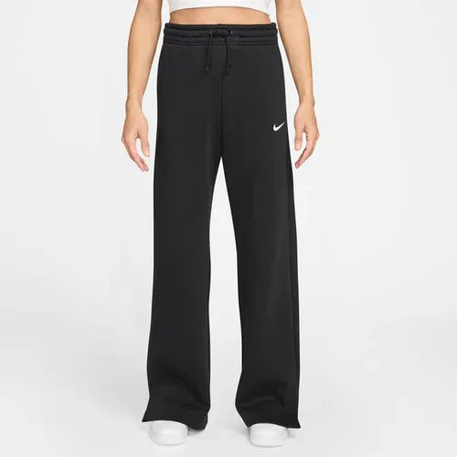 Nike Damen Phnx FLC Hr Wide 2 Hose - Schwarz/Sail, XS - Stylische und bequeme Hose aus hochwertigem Material, ideal für den Alltag und aktive Freizeitgestaltung.