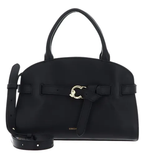 Coccinelle Sabine Handtasche schwarz E1TLA180201-001 - Handtaschen aus feinem genarbtem Rindsleder in elegantem Schwarz, perfekt für jeden Anlass.