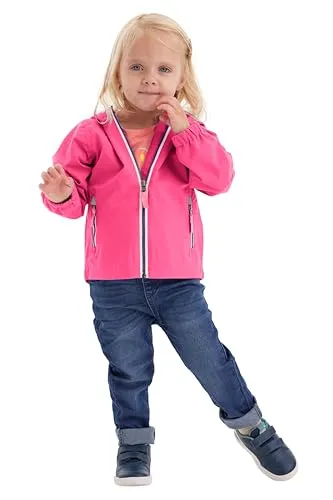 Funktionsjacke "FIOS 10 MNS JCKT" für Kinder in pink (fuchsia) - Sportliche Kinder-Regenjacke, wasser- und winddicht mit Grow-Up Funktion für längeren Gebrauch, ideal für Abenteuer in der Übergangszeit.