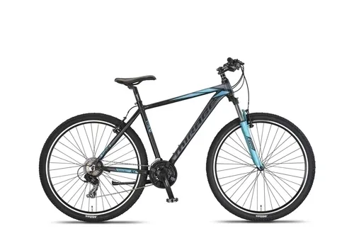 Umit Hardtail Mountainbike Mirage Oversized MTB 29 Zoll 50 cm Unisex 21G Felgenbremse Schwarz/Türkis