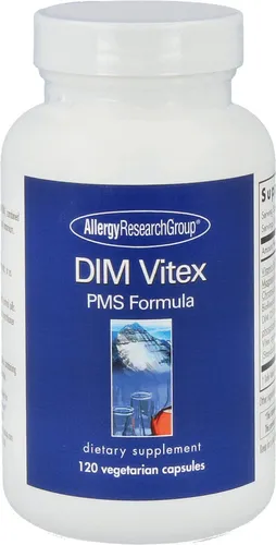 Allergy Research Group DIM Vitex - 120 veg Kapseln - Vitalstoffformel für Frauen mit Diindolylmethan und Mönchspfeffer. Hypoallergen, glutenfrei und vegetarisch, ideal zur Unterstützung der täglichen Ernährung.