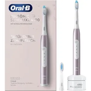 Oral-B Pulsonic Slim Luxe 4100 - Rosegold Elektrische Schallzahnbürste, gesünderes Zahnfleisch und 15% Rabatt auf Zubehör innerhalb der Garantiezeit