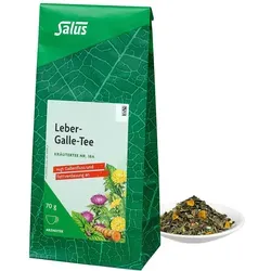 Salus Leber-Galle-Tee - Arzneimittel zur Unterstützung bei Gallenblasenbeschwerden, enthält natürliche Inhaltsstoffe wie Löwenzahn und Mariendistel für eine bessere Verdauung.