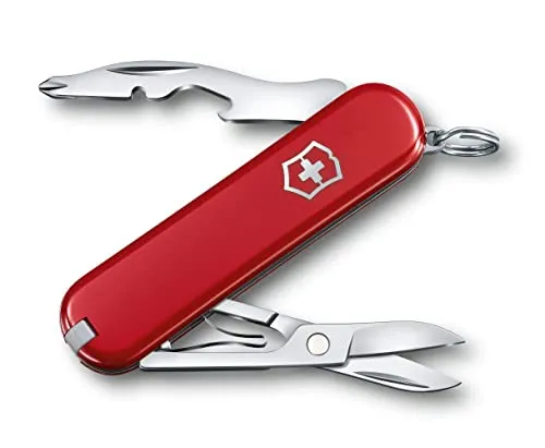 Victorinox Schweizer Taschenmesser, Jetsetter, Multitool, Swiss Army Knife mit 7 Funktionen, Kapselheber , Phillips-Schraubendreher 0/1, magnetisch