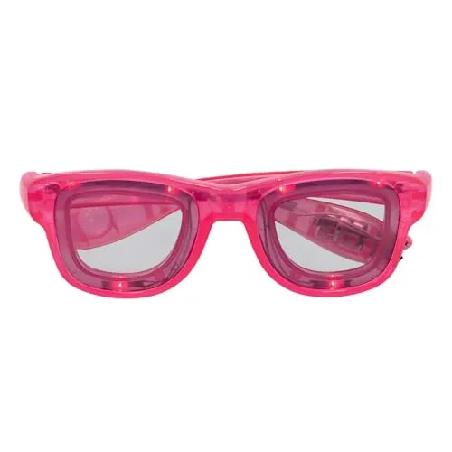 Boland - LED Partybrille Blink mit Licht, Brille inkl. Batterien für Festival, Karneval oder Mottoparty