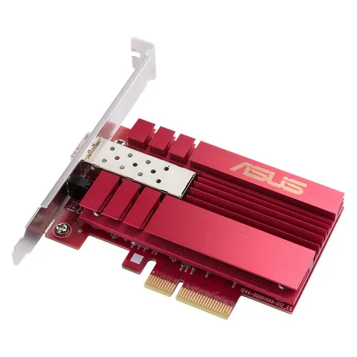 ASUS XG-C100F 10G Netzwerkkarte - Ultra-schnelle 10Gbit/s Performance für flüssiges 4K-Streaming und Gaming mit integrierter Kühlung und QoS-Technologie