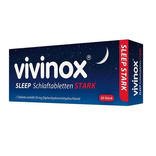 vivinox SLEEP STARK Schlaftabletten stark bei Schlafstörungen & Einschlafproblemen 20 St