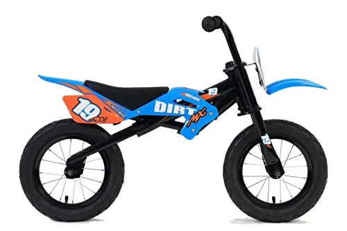 Driftwerk Laufrad DirtMX Motocross Balance Bike mit 12" Lufträdern - Kinderfahrzeuge: Ideal für Kinder ab 3 Jahren, fördert das Gleichgewicht und die motorischen Fähigkeiten mit cooler Motocrossoptik und stabiler Bauweise.