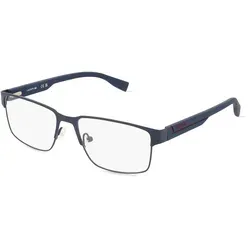 Lacoste L2298 Herren-Brille inkl. Gläser Vollrand Eckig Metall-Gestell 56mm/17mm/145mm, blau