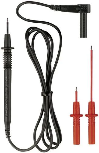 Benning Sicherheitsmessleitungsset für MM 4 - Sicherheitsmessleitungsset mit 2 mm Messspitzen, ideal für präzise Messungen. Robuste Qualität für den professionellen Einsatz in der Elektroinstallation.