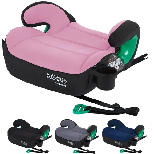 FableKids Autokindersitz Autositz Kinderautositz Kindersitz Isofix Sitzerhöhung ECE R129/03, bis: bis zu 5 Jahre, EU-i-Size Norm: Erfüllt die UN ECE R129/03 Sicherheitsstandards, pink