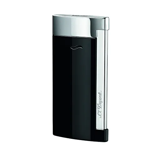 S.T. Dupont Slim 7 Feuerzeug, schwarz/chrom