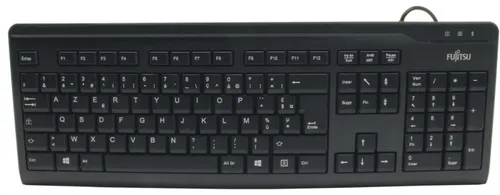 Fujitsu KB410 Slim Keyboard PS/2 Black France AZERTY