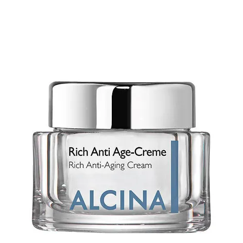 ALCINA Rich Anti Age Creme 50ml - Medizinische Körperpflege für reife, sehr trockene Haut. Die reichhaltige Creme mit Cupuacu-Butter und Hyaluronsäure reduziert Fältchen und sorgt für einen strahlenden Teint.