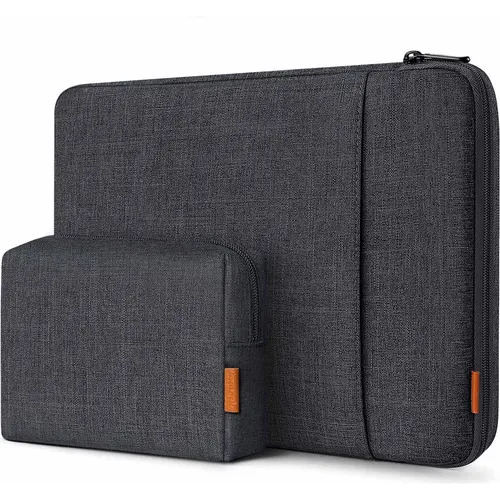 Inateck 360° Rundumschutz Laptoptasche für 14 Zoll MacBook Pro - Robuste Laptoptasche mit 360° Schutz und weichem Innenfutter. Ideal für 14 Zoll MacBook Pro, schützt vor Kratzern und Stößen. Praktische Reißverschlusstasche für Zubehör.