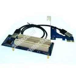 Sintech PCI-E Express X1 zu Dual PCI Riser Extender Karte - Schnittstellenkarte zur Erweiterung der PCI-Slots, ermöglicht den Anschluss von bis zu zwei PCI-Karten für mehr Flexibilität und Leistung in Ihrem Desktop-PC.