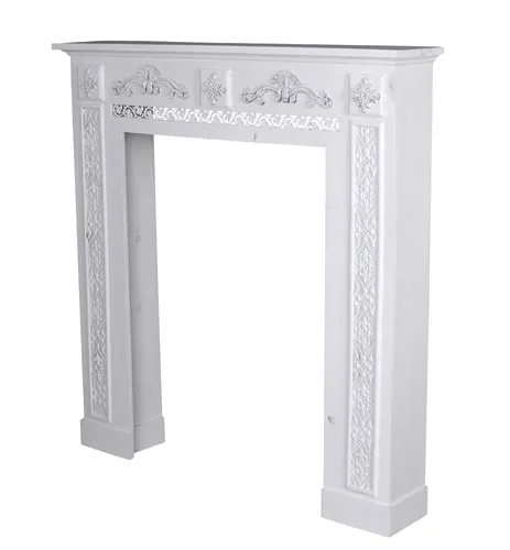 KAMINKONSOLE „VILLA EMILY“ – Kaminumrandung aus altem Holz im Shabby Chic