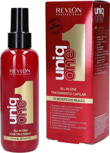 Revlon Uniq One Leave-in Pflege - Leave-in Haarpflegespray mit 10 Vorteilen in einem Produkt, ideal für geschmeidiges und glänzendes Haar. Praktische 150 ml für eine einfache Anwendung.
