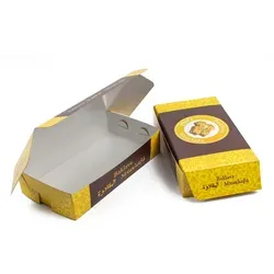 DayBays 100 Stk. Faltschachteln mit Druck für Baklava Box 500 gr. ca. 210×120 mm