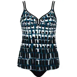 Sunflair Tankini Swim & Beachwear - Schwarz-Weiß mit Softcups - Tankinis für einen stylishen Strandlook, ausgestattet mit Softcups und multifunktionalen Trägern für optimalen Halt und Komfort.