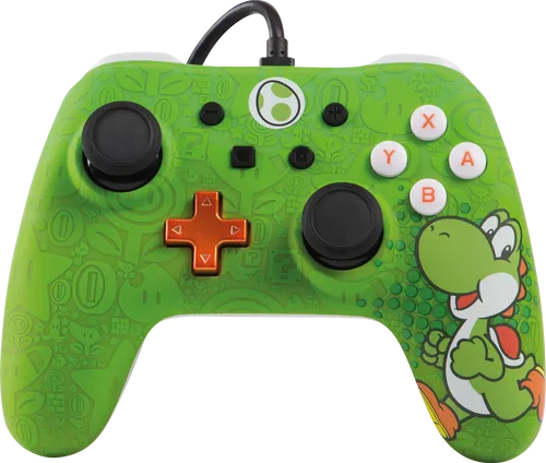PowerA Controller für Nintendo Switch - Yoshi Design, kabelgebunden - Spiele-Konsolen & Zubehör: Offizieller, ergonomischer Controller mit 3 m USB-Kabel für komfortables Gaming und Ordnung nach dem Spielen. Ideal für Nintendo Switch-Fans!