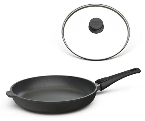 Hoffmann CLASSIQ Bratpfanne Ø 26 cm Aluguss mit abnehmbarem Griff - Die Hoffmann CLASSIQ Bratpfanne Ø 26 cm aus Aluguss bietet hervorragende Wärmeverteilung und eine langlebige Antihaftbeschichtung. Mit abnehmbarem Griff für den Backofen geeignet – vielseitig und praktisch für alle Herdarten.