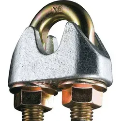 Drahtseilklemme EN 13411-5 für Seil ø 5 mm - Hochwertige verzinkte Drahtseilklemme für sicheren Halt von Seilen. Ideal für den professionellen Einsatz, mit 100 Stück im Set und geprüfter Qualität.