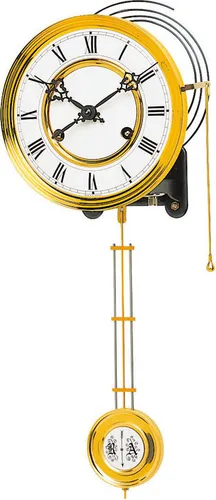 Hermle Federzugwerk Hermle, 14-Tage, Pendellänge 37,5 cm, mit Tonfederschlag