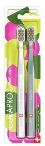 Duo Power Smile Edition 2023 Zahnbürsten 2er Pack - Zahnbürsten für Jungen im praktischen 2er Pack. Mit zarten Curen®-Borsten für eine gründliche Reinigung und einer effizienten Reinigungsfläche. Ideal für die tägliche Zahnpflege.