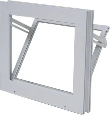 WOLFA Mehrzweck Kipp-Fenster PLUS Kunststoff weiß 600x500 mm mit Isolierglas