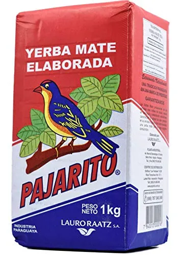 Pajarito Elaborada Con Palo 1kg – Intensiver Mate Tee - Klassischer Mate Tee aus Paraguay mit starkem Aroma und ausgeprägtem Geschmack. Ideal für Liebhaber intensiver Tees. 100% natürliche Zutaten, perfekt für einen anregenden Genuss.