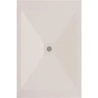 Mirlo Mineralguss Duschwanne Extra Flach Dexa Beige 80x90cm - Die DEXA Duschwanne vereint modernes Design und Funktionalität. Ihre rutschfeste Oberfläche und die robuste Bauweise aus Mineralguss bieten Sicherheit und Langlebigkeit für Ihr Badezimmer.