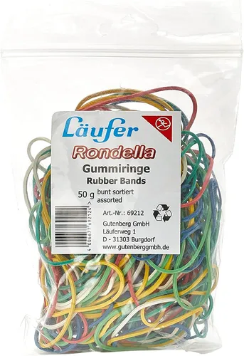 Läufer RONDELLA Gummiringe im Beutel 50 g sortiert