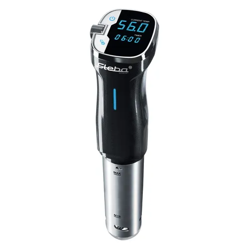 Steba SV 50 Sous-Vide Garer - Schongarer mit Edelstahl-Gehäuse, präzise Temperaturkontrolle für perfekte Garergebnisse und LCD-Display für einfache Bedienung.