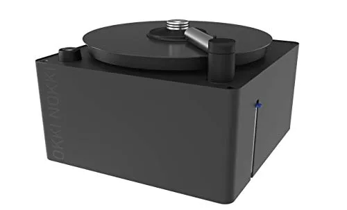 OKKI NOKKI Schallplattenreinigungsmaschine (Schwarz) - Reinigungszubehör für Unterhaltungselektronik, inklusive Schallplattenbürste und Reinigungsflüssigkeit für eine gründliche Pflege Ihrer Vinylsammlung.