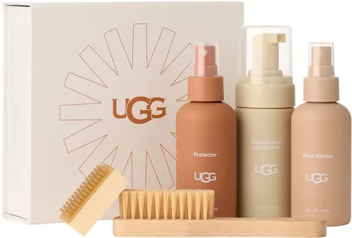 UGG CARE Schuhpflege-Set 2026 - Sohlen & Zubehör – Das komplette Pflegeset für UGG Stiefel und Schuhe mit Reinigung, Schutz und Geruchsentfernung für langanhaltende Frische und Pflege.