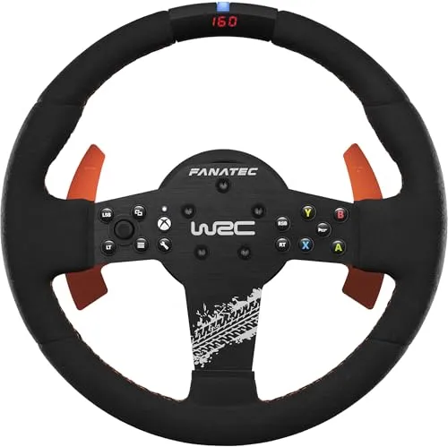 FANATEC CSL Elite WRC Xbox Rallye Sim Racing Lenkrad – Alcantara & LED-RevStripe - Erlebe authentisches Rallye-Feeling mit dem 300-mm-Lenkrad. Der hochwertige Alcantara-Bezug und die LED-Anzeigen sorgen für ein realistisches Fahrerlebnis. Kompatibel mit Xbox und PC, ideal für leidenschaftliche Sim-Racer.
