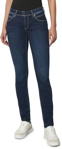 Marc O'Polo Denim Alva Damen Jeans im Used Look - Jeans im klassischen Five-Pocket-Stil, schmaler Schnitt und hoher Tragekomfort dank elastischem Denim – ideal für Alltag und Freizeit.