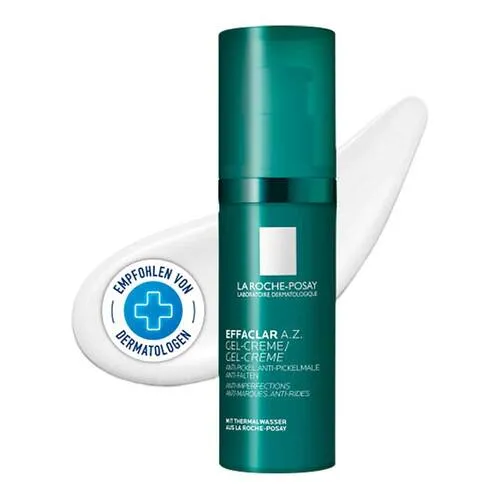 La Roche Posay Effaclar A.Z. Gel-Creme - Nachtpflege: Ideal gegen Unreinheiten, spendet Feuchtigkeit und beruhigt die Haut über Nacht.