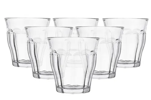 Duralex Picardie Trinkglas Wasserglas Saftglas 250ml Glas transparent 6 Stück