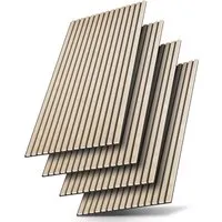 Juskys Wandpaneel 60x120 cm - Schallabsorbierend mit Holzfurnier - Wandpaneele für eine verbesserte Raumakustik und stilvolles Design. Schallabsorbierend, feuerhemmend und ideal für Wohnzimmer, Schlafzimmer oder Flur.